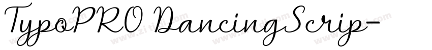 TypoPRO DancingScrip字体转换